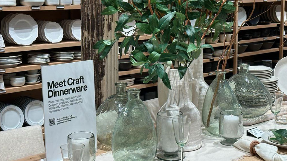 Loja conceito Crate and Barrel